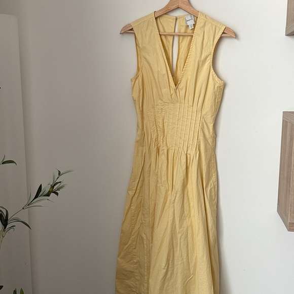 Anthropologie The Hailey Sleeveless V-Neck Pintuck Midi Dress by Maeve Size S - Picture 5 of 12